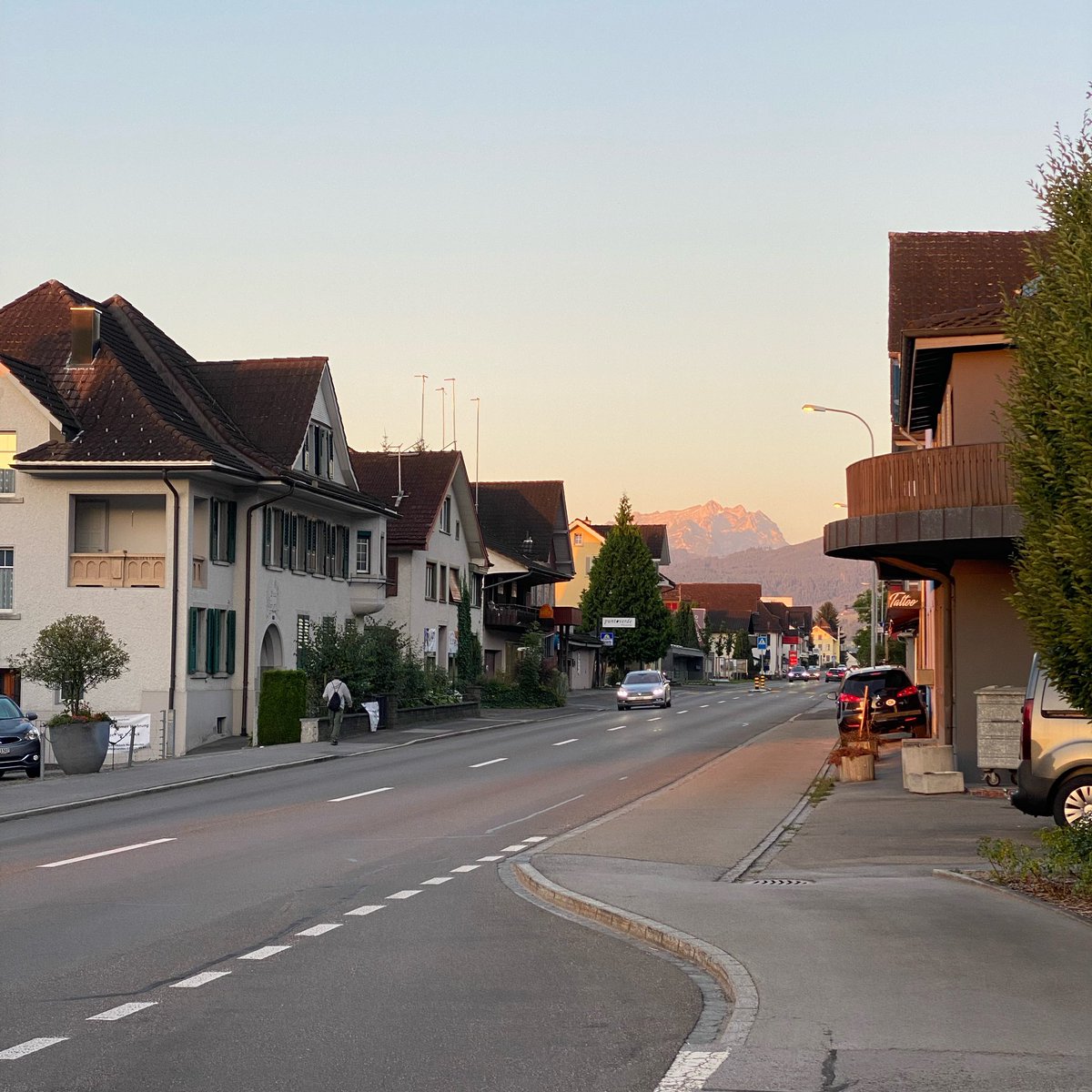 sandro_w_hess's tweet photo. #Bushaltestelle mit Blick auf #Säntis 🏔️😍👍🏻 #Rebstein #Rheintal #TGIF https://t.co/GaOdJCitoO