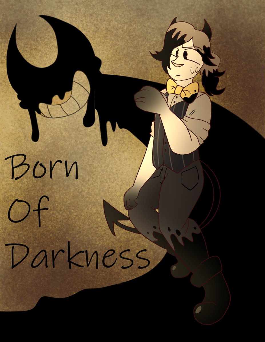 Cobalt_Creates's tweet photo. since Artfight is over I'll be posting my attacks on here! Both #Bendy themed and the characters belong to @JoyPawZZ12345 and @vesrimm  in order and they were both so fun to draw <3 https://t.co/isIeY4KZCI