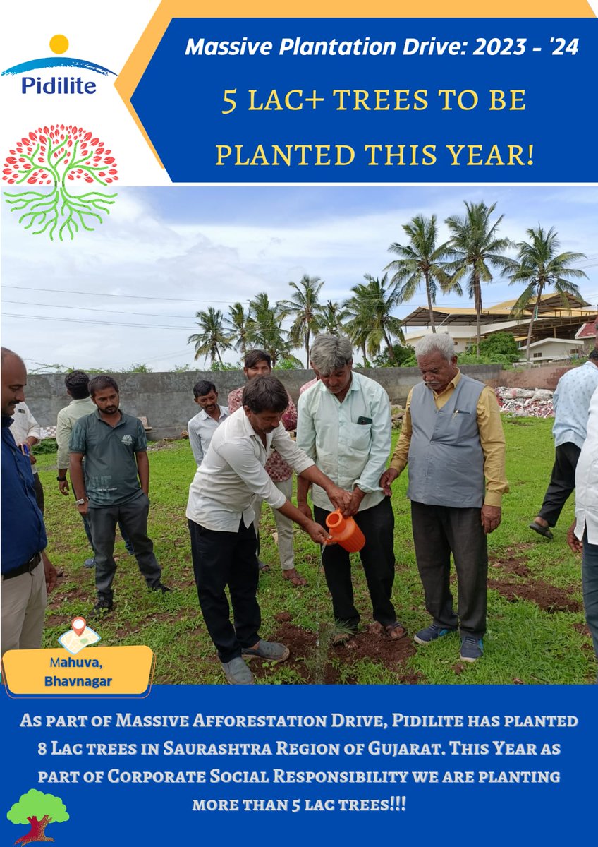 drpkshukla2001's tweet photo. Our massive plantation started to achive 5 lakhs trees in schools hospitals and villages by SHG Women, farmers, students.
@CMOGuj
@DCsofIndia @IASGujarat 
@wrd_gujarat
@GujForestDept
@Collectorbhav
@BhavnagarDdo https://t.co/Qg6vrQAryo