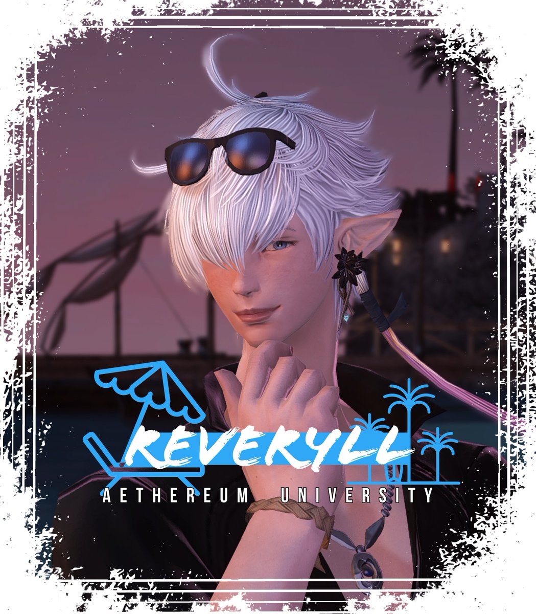 AethereumUni's tweet photo. "Let's watch the clouds and the waves by the beach together. I find that a rather fun activity! If you're bored of those, we can read each other instead."

Time is short, book your favorite presidents. 🌴

#ElementalDC #FFXIV #FFXIVRP #Elezen #AethereumXIV https://t.co/6DDQEEUcoH
