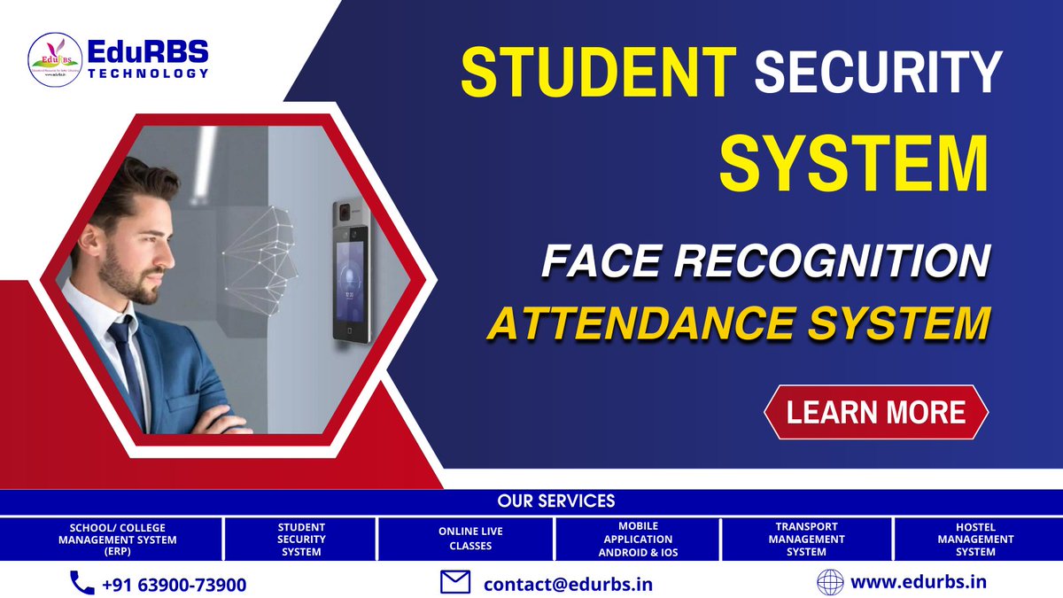 Edurbstech2's tweet photo. STUDENT SECURITY SYSTEM 

Call: +91 63900-73900
Email: contact@edurbs.in 
Website: https://t.co/GKWTk58aKl 

#attendance #payroll #humanresource #biometric #technology #hrsoftware #college #security #humanresourcesoftware #fingerprint #biometrics  #software #school #erp #edurbs https://t.co/6u5OZNVPxL