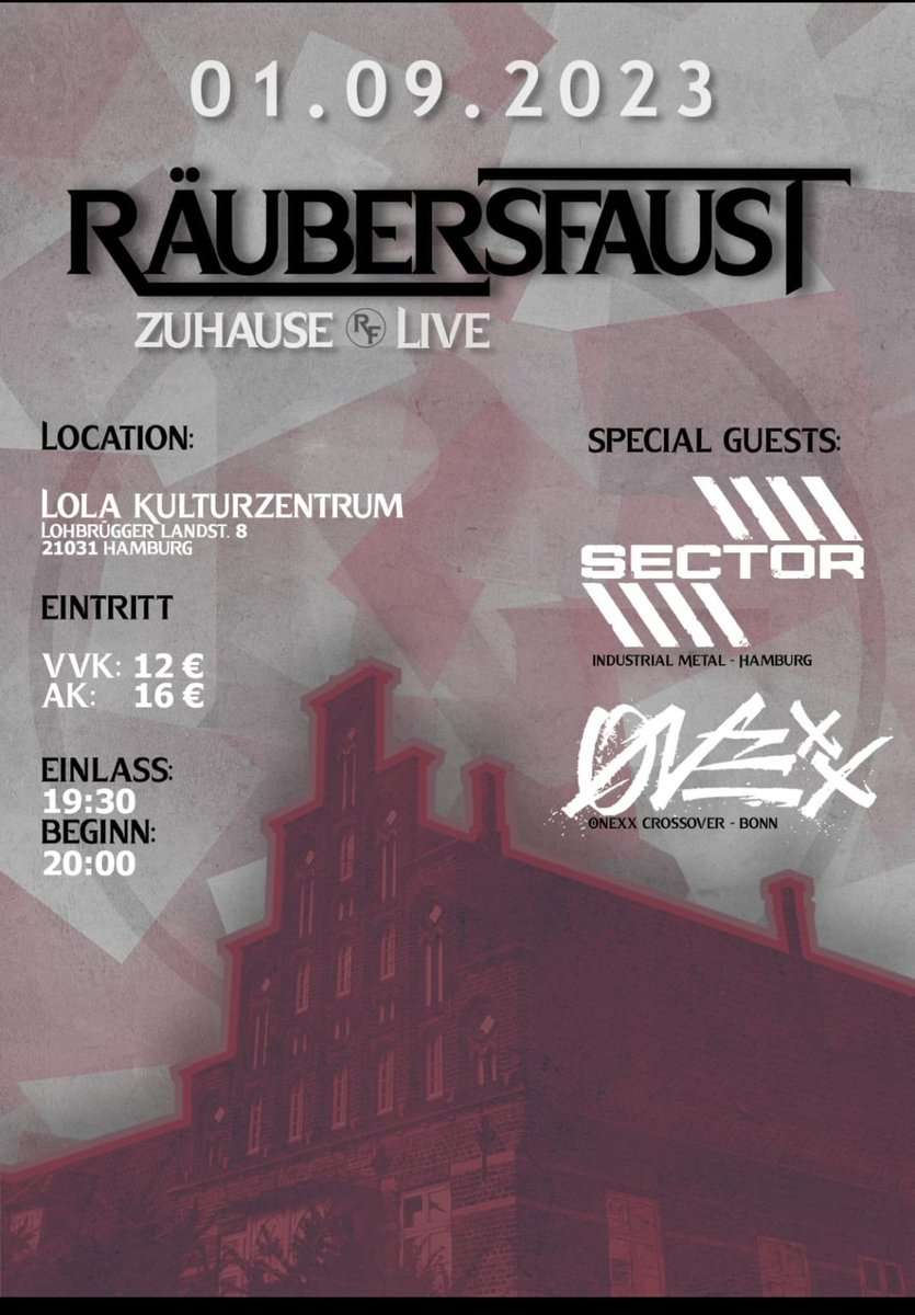 sector_band's tweet photo. 01.09.  Im Lola Kulturzentrum! https://t.co/QWGEjXLTjt