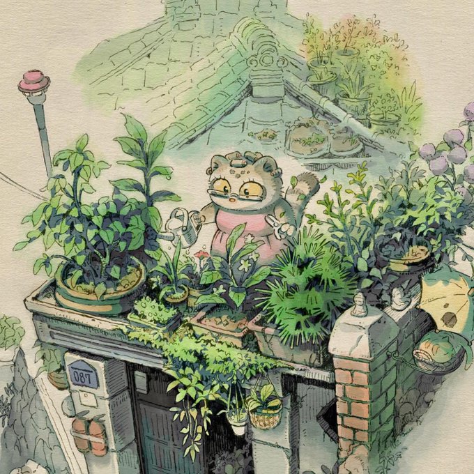 「outdoors watering can」 illustration images(Latest)