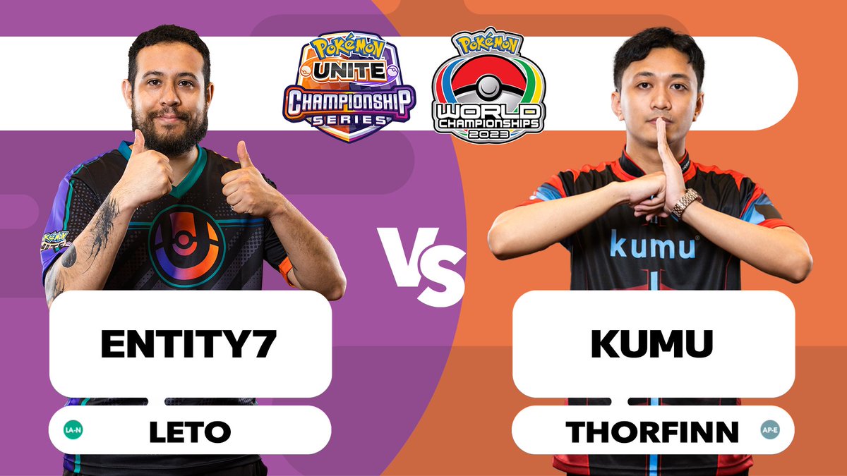 ¡Es tiempo de apoyar a nuestro representante de LA-N en el escenario principal! El equipo <a href="/ENTITY7GG/">ENTITY7</a> se enfrentará a Kumu.

📺twitch.tv/pokemonunite

#PokemonUNITE | #UNITEesports | #PokemonWorlds