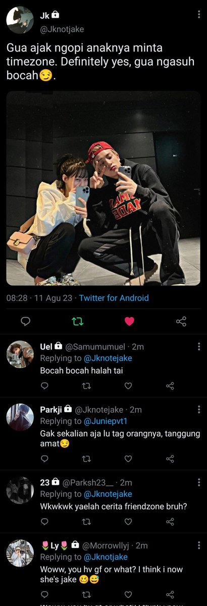 Galereyablsau's tweet photo. One shoot AU
#Wintke 
#Winterjake 
#jakewinter 
#Wolfppies 

"😏" https://t.co/g06gEPJoph