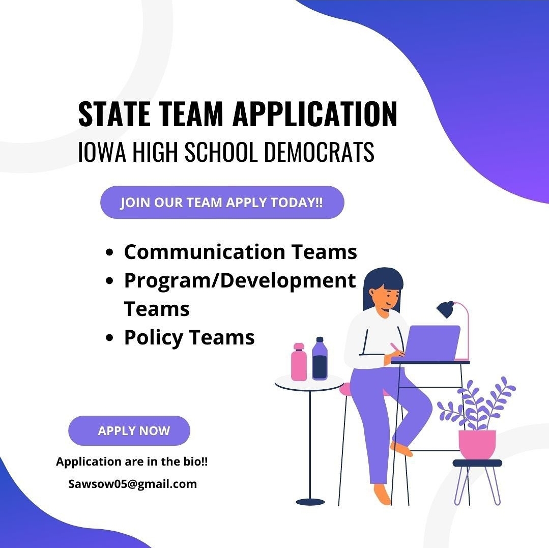Become a member of the Iowa High School Democrats today!