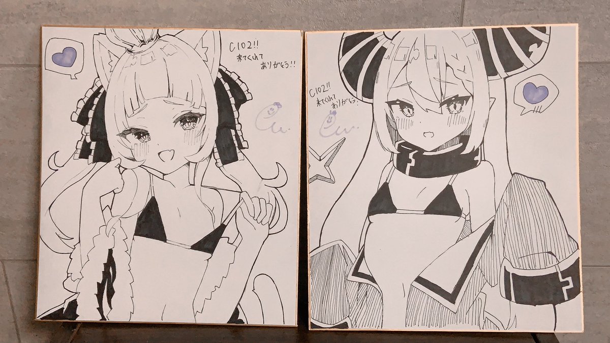 明日もっていく色紙はこの2枚です!!
先着となります!!🙏 