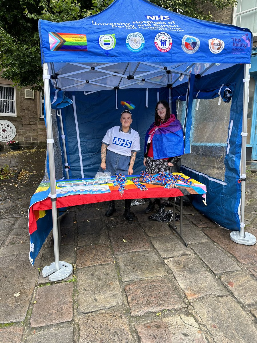 #prideinbelper 
We had a blast at Belper pride last week despite the rain - was lovely to see some of the network members 😊