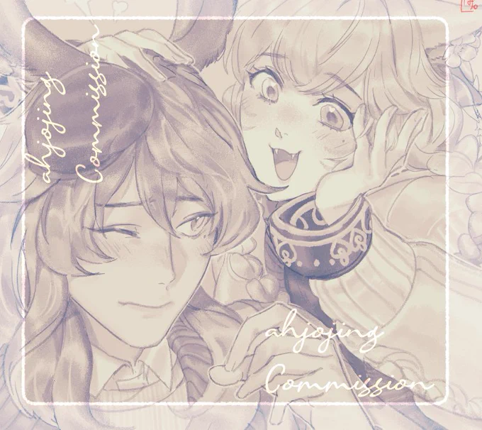 commissions for @/mmediocreman and @/tadaima, thank you for trusting your lovely vieras 