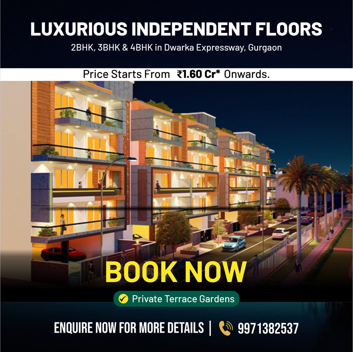 2BHK, 3BHK & 4BHK Luxurious Independent Floors in 𝗗𝘄𝗮𝗿𝗸𝗮 𝗘𝘅𝗽𝗿𝗲𝘀𝘀𝘄𝗮𝘆 𝗚𝘂𝗿𝗴𝗮𝗼𝗻.

Price Starts From ₹1.60Cr* Onwards.
Enquire Now For More Details... 9971382537
#propertysell #HomeSweetHome  #houseselling