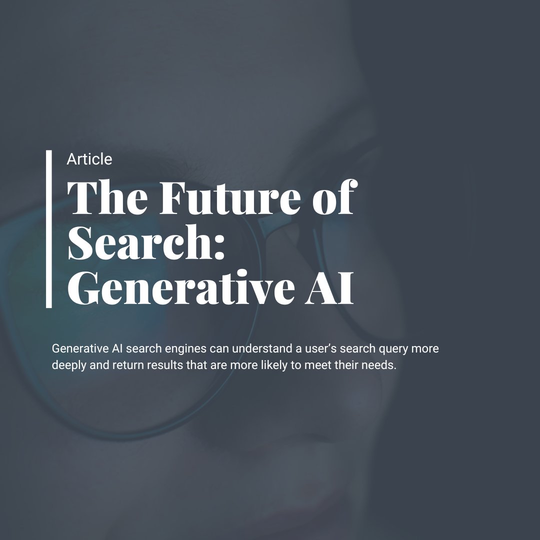 raincrosscom's tweet image. Generative AI search engines can understand a user’s search query more  deeply and return results that are more likely to meet their needs. Learn more raincross.com/generative-ai-… #GenerativeAI  #SEO #digital