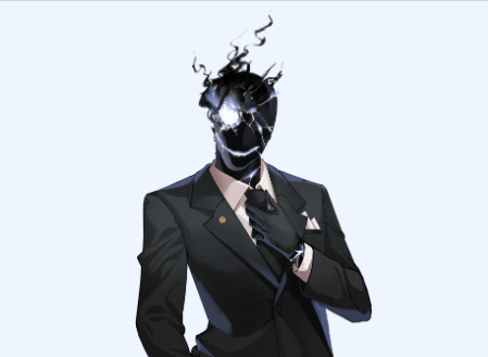 「フルフェイスマスク+スーツも特撮悪役の系譜と考えるとゲマトリアの黒服とかはそっち」|怪しい隣人のイラスト