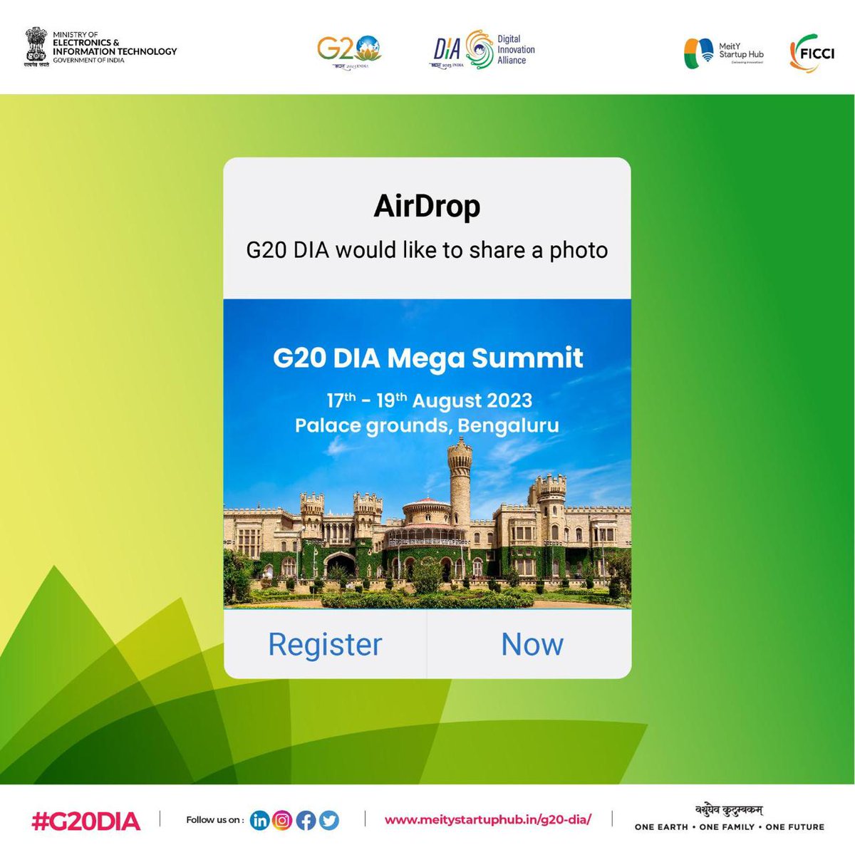 Click here for registration 👉rb.gy/63038

#G20 #internationalevent #g20dia #meghasummit