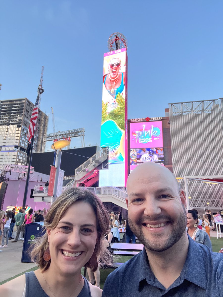 LLowther07's tweet photo. I love ⁦@Pink⁩, Target Field, and my husband for the birthday gift!!! I definitely cried, screamed, danced, and cheered for a Rock Star who is f***ing perfect. https://t.co/ZoERXiw9e9