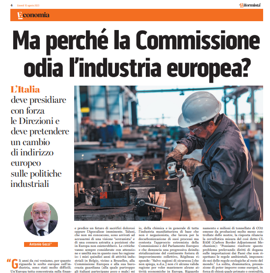 TCommodity's tweet photo. E' quello che si chiede il mondo produttivo da qualche anno, oramai. Felice di constatare come anche il presidente di Federacciai e Duferco, Antonio Gozzi, abbia colto il punto. Bisogna continuare a lottare per mitigare almeno l'eludibile processo di de-industrializzazione. https://t.co/0AyIRkiWM3