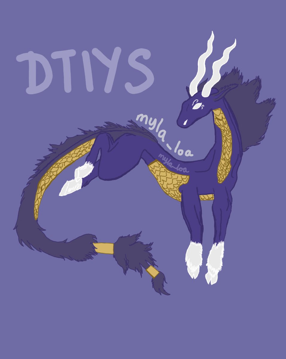 myla_loa's tweet photo. This is my entry for the Qilin/Kirin Draw This In Your Style challenge by @tatiilange ⭐
Such a cool creature, I had to try drawing it 💙 https://t.co/Z5Xwh3Yy2p