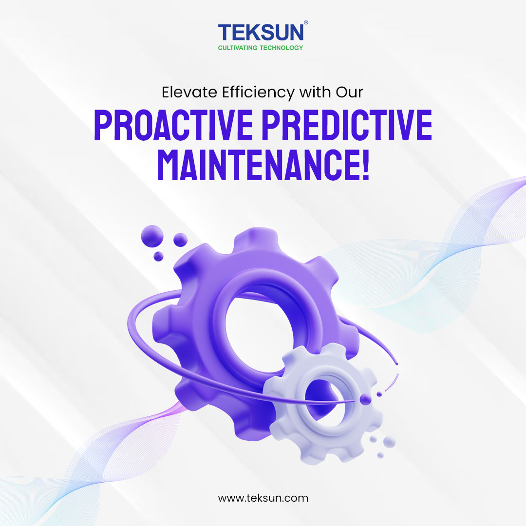 Experience unparalleled operational efficiency with our cutting-edge Proactive Predictive Maintenance solutions.

#OperationalEfficiency #PredictiveMaintenance #CuttingEdgeTech #SmartMaintenance #InnovativeSolutions #IndustrialAutomation #Teksun #Teksuninc
