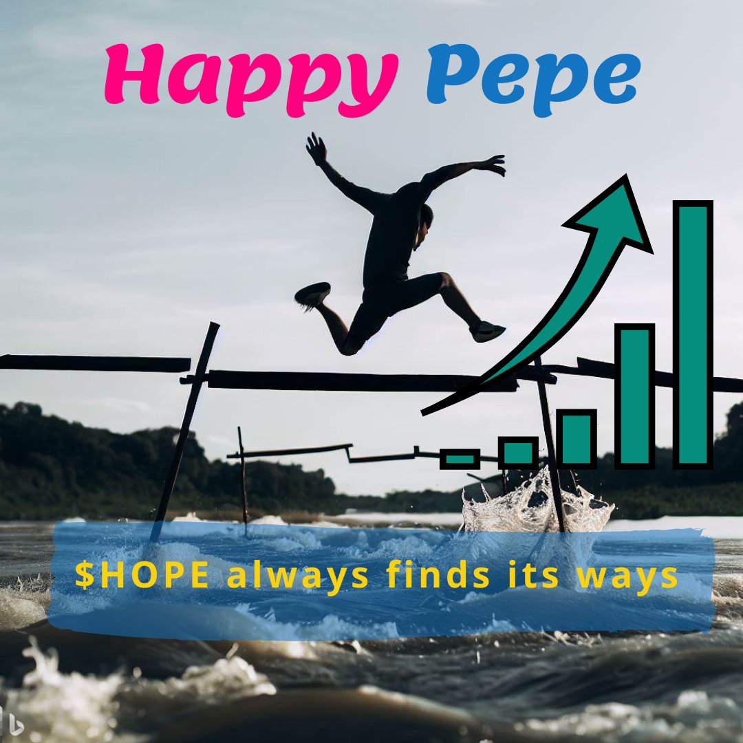 Pepe_Hope's tweet photo. Hello Fam ! 🔥😃 It's the 3rd day and HappyPepe achevd 3.25X ATH🚀🏋️‍♂️, evrydy it's a new milestone in d makin📈. Hop in right now. Ur $1 worth #HOPE tokn 2day, is goin 2 make u millions 2mrw💸💰💵. Buy on Pnckeswp https://t.co/7eXqqdVp47 
#PEPE #cryptotrading #bscgems #BSC100XGEM https://t.co/sjhxj0cGm0
