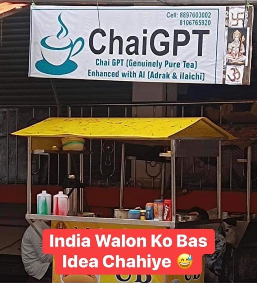 docrohan's tweet photo. For tea ☕️ &amp; tech lovers 😂
Only in India !! https://t.co/gVRPnSmEjq