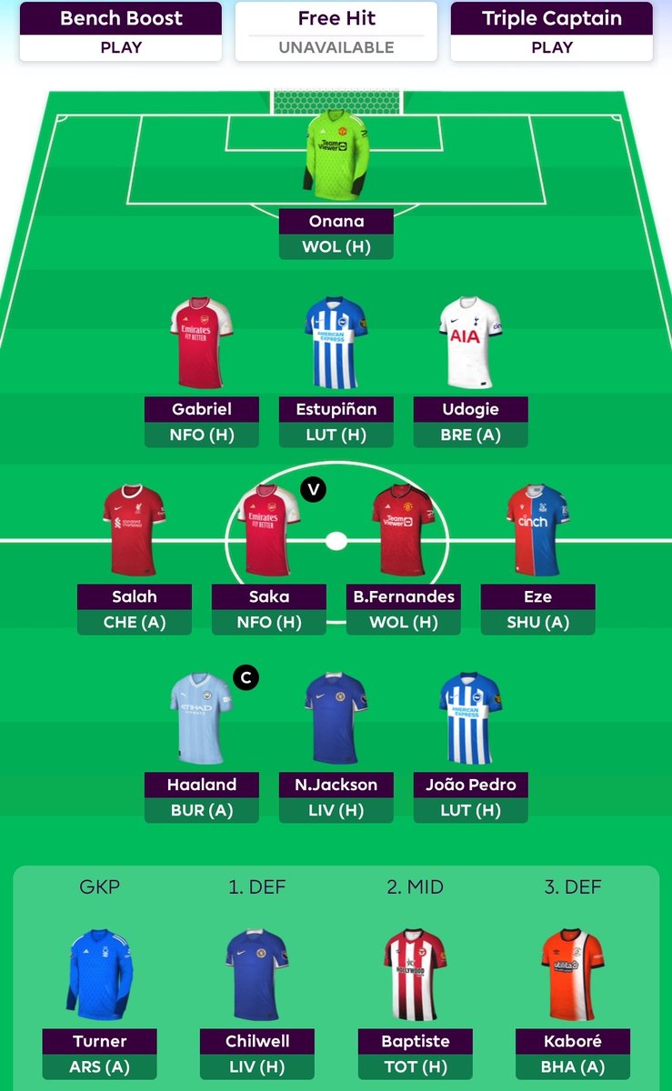 JesusFPL's tweet image. Back for this season!

Feels good not stressing about #FPL the whole summer and evaluating my options 1 day before the deadline.

This is what I have come up with thus far. Could change before deadline, but I feel really good about this.