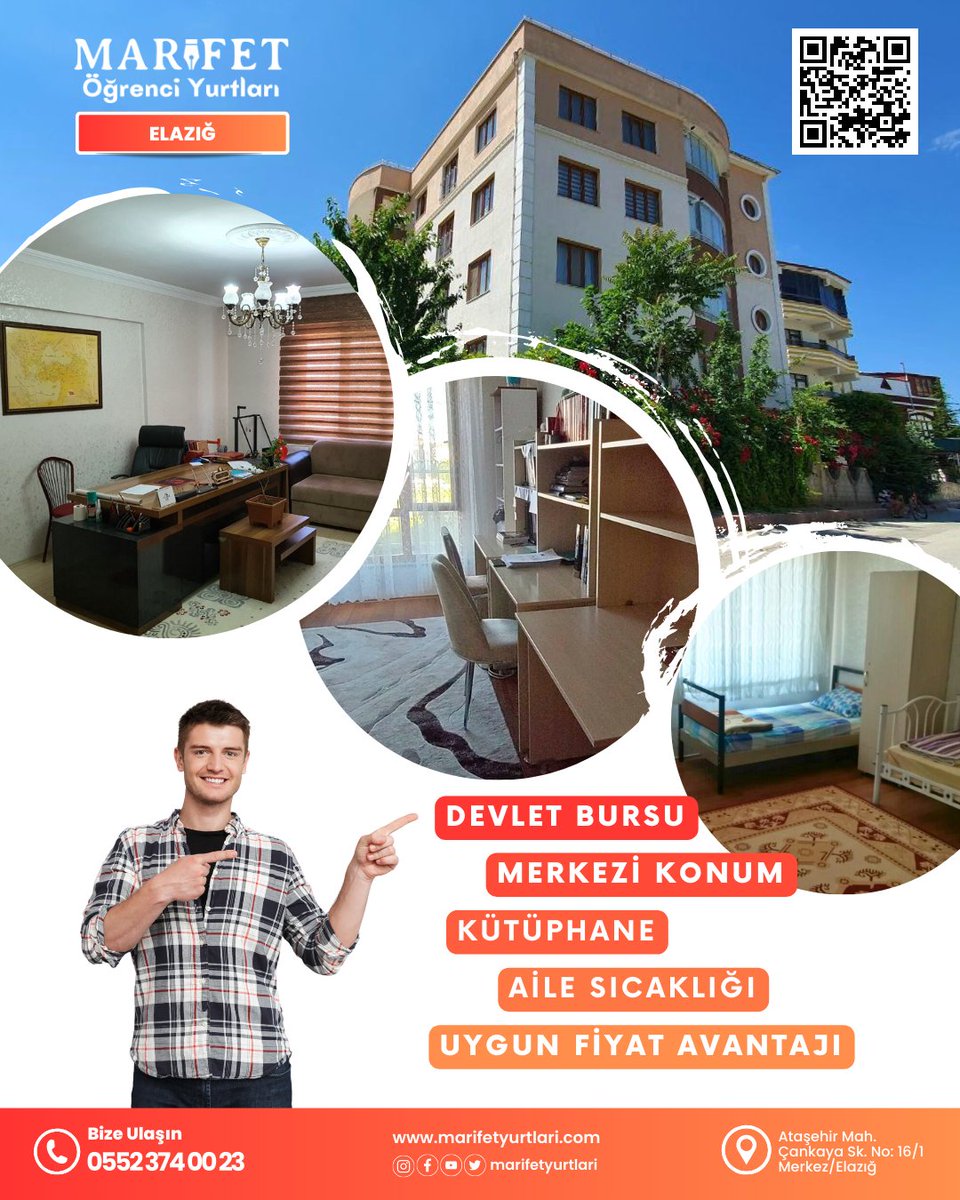 Elazığ Yükseköğrenim Erkek Öğrenci Yurdumuz, üniversitelere yakın konumuyla sizlere deneyimli ve güler yüzlü  hizmet sunmaktadır. 

#MarifetYurtları #ÖğrenciYurtları #Elazığ #ElazığÖğrenciYurtları