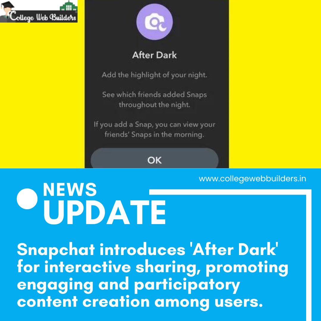 collegebbuilder's tweet photo. News Update🔔📄
+1.202.421-5747
https://t.co/HZ0XxCIqe8
#collegewebbuilders #newsupdate #SnapchatAfterDark #EngageAndShare #AfterDarkStories #SnapchatCommunity #InteractiveSnaps #ParticipatorySharing #SnapMagic #itservice https://t.co/7fK9xHJDEy