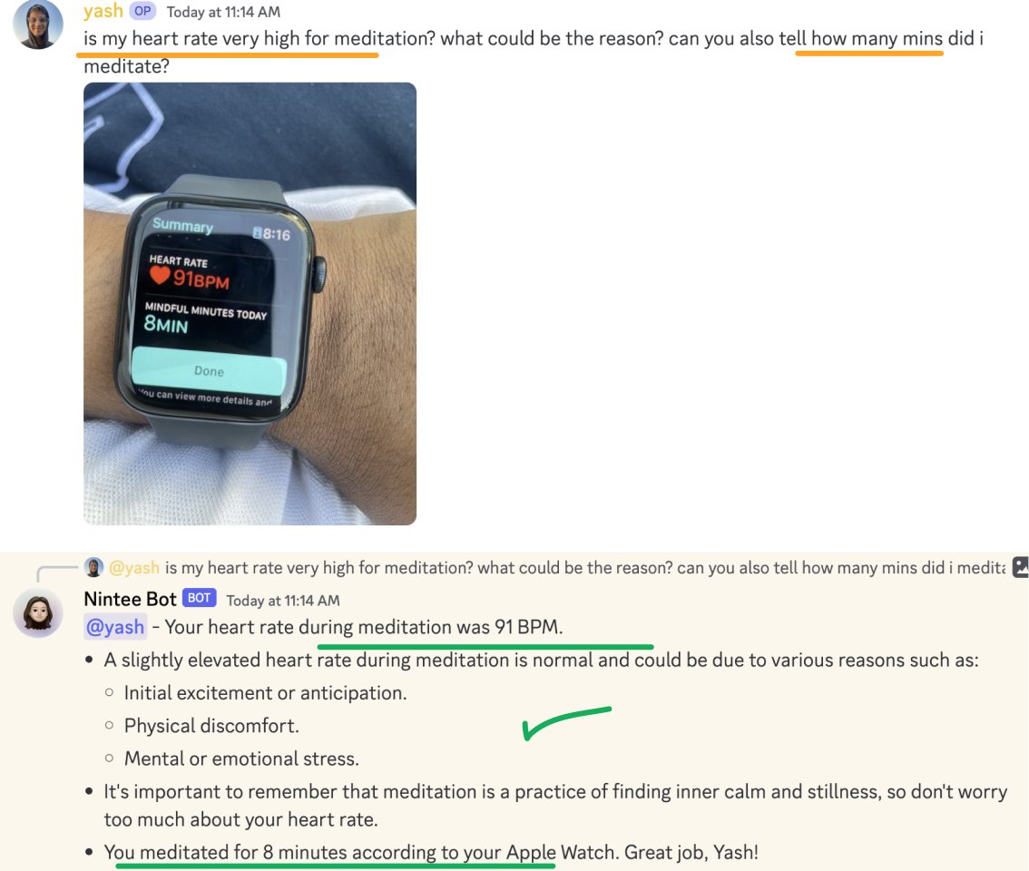 yashgpt5's tweet image. 🏄🏼‍♂️Built this feature w @bkguin in Nintee  
Processing images for immersive chat experiences
- understands context of image via #imagecaptioning , reads data present in the image and gives a useful response (checkout img 👇🏻)
You can try it out on Nintee Discord. 

#computervision