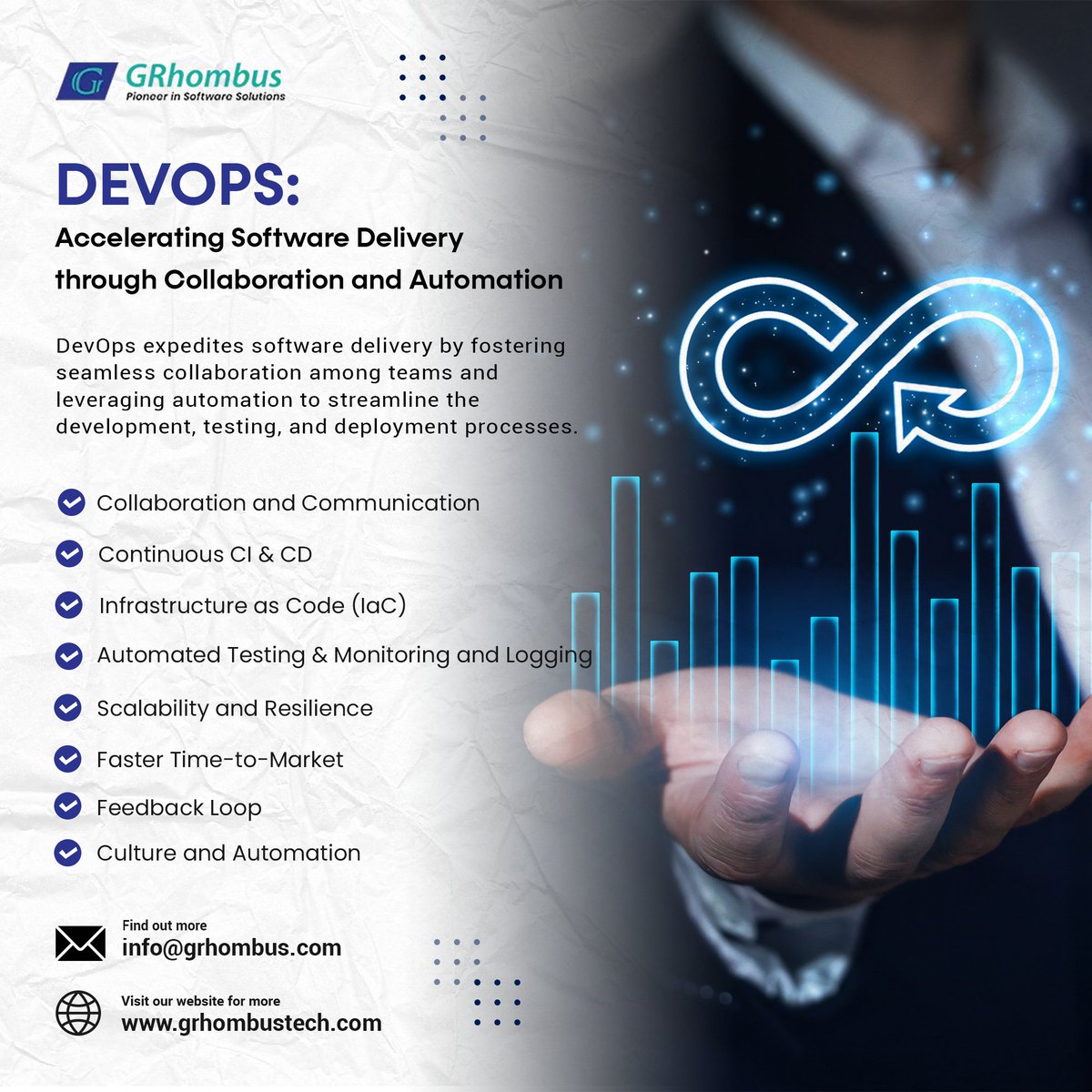 grhombustech's tweet photo. Elevate your software delivery game with DevOps! Embrace collaboration, automation, and speed for unbeatable results. Join the #DevOpsRevolution today!
π https://t.co/8l88cROFFN
#DevOps #Automation #Collaboration #cloud #aws #GRhombus #grhombustech #grhombustechnologies https://t.co/ghiTejjjUR