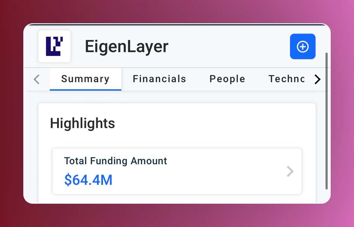 Raised over $64M in Funding. Here is Eigen Layer, Restake function on mainnet.

Operator Function currently on Testnet. You can participate for free on the Testnet.

Major focus on the Mainnet Eth Restaking, Giga Airdrop potential.

A Thread.