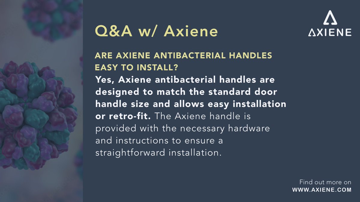 Got questions about our Axiene antibacterial handles? We’ve got you covered! Check out our Q&amp;A session below for all the answers you need. We're here to share the scoop, drop your questions in the comments, and let’s chat! #Axiene #AntibacterialHandles