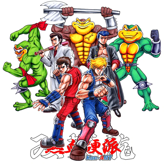 20XX Release DobleDragon & Kunio-kun & BattleToads 