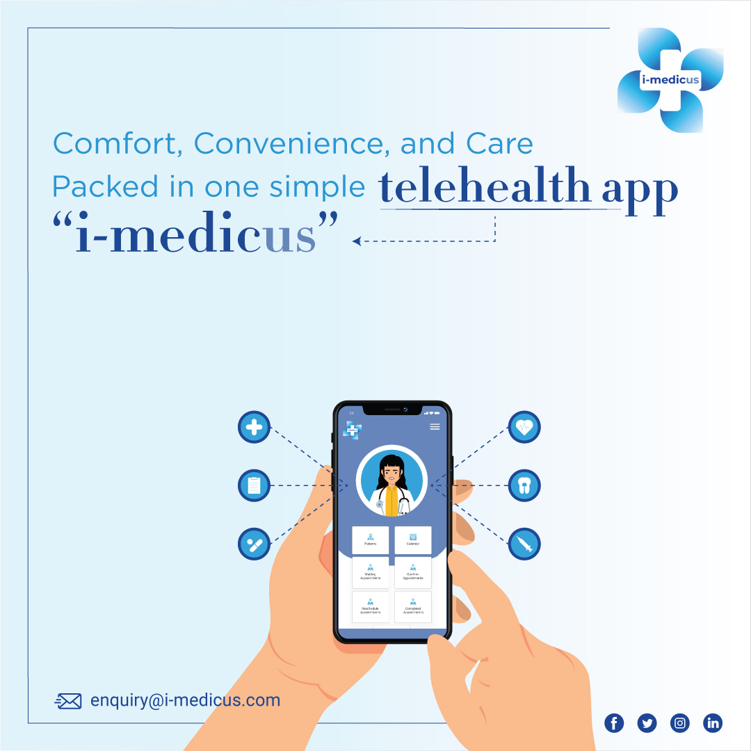 i_medicus's tweet photo. Elevate your health journey with knowledge! π
Our i-medicus #telehealthapp keeps you linked to care 24/7, empowering you to make informed choices for a healthier you. ππ
For more info, Click here: https://t.co/szsbxBd3M0
#telemedicine #mhealth #emr #ehr #imedicus https://t.co/AcPwWgi7ps