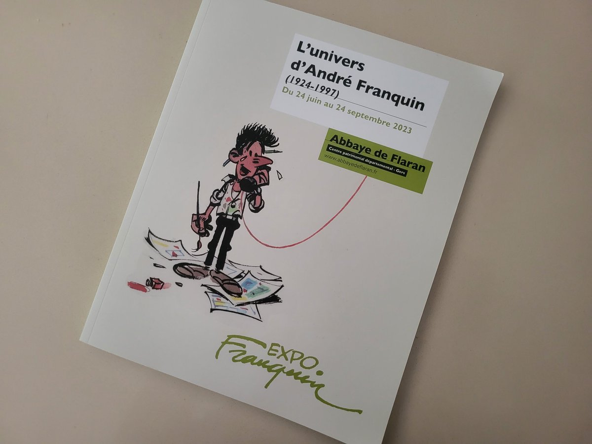 CostaTrachsel's tweet photo. Feliç (molt feliç) com unes castanyoles poder gaudir i (re)gaudir de la magnífica exposició de #Franquin, creador, entre altres, de Sergi Grapes, Spirou, Marsupilami o Idees Negres... #Flaran #Gascunya https://t.co/G9UjYAZtUZ