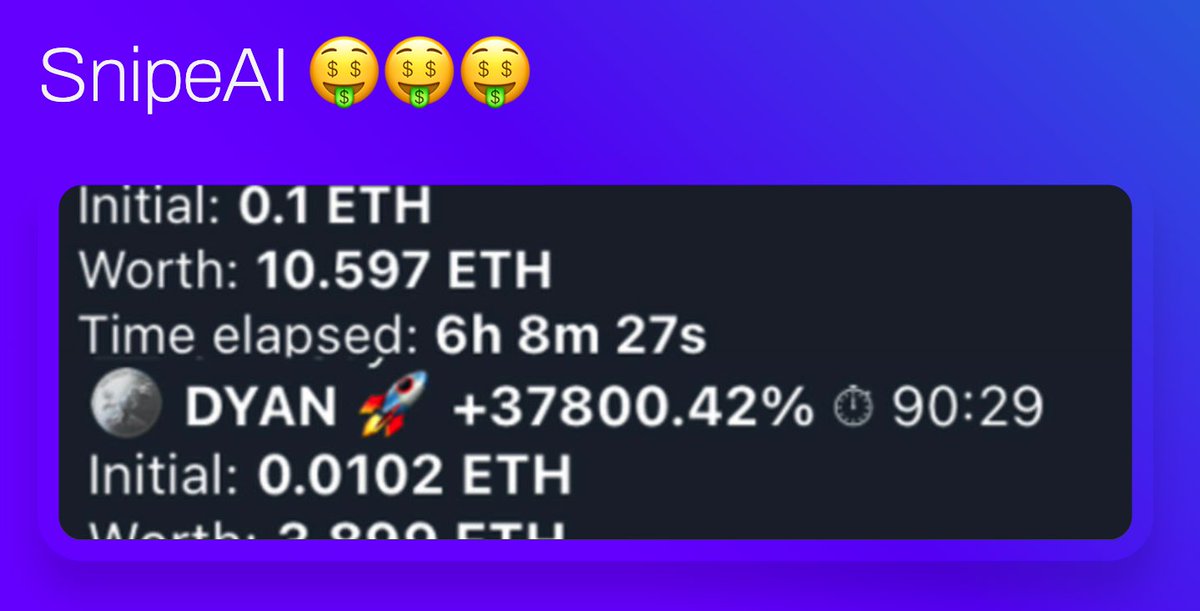 SnipeAI || Dalai on Arb tweet media