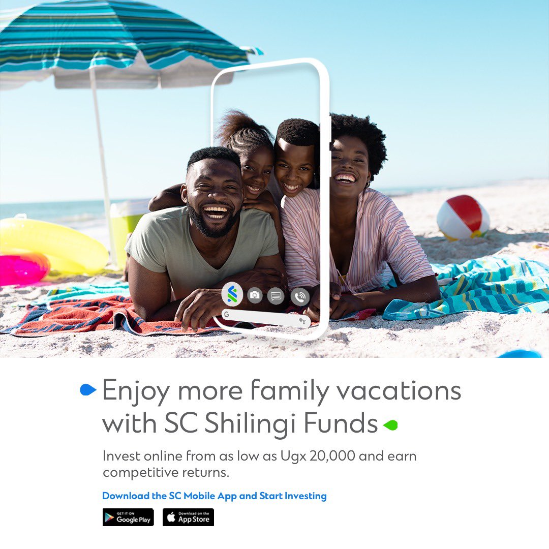 juscloedenise's tweet image. Invest as low as Ugx 20,000 with #SCShilingFunds at zero fees and earn competitive returns on investment. You could enjoy more family vacations this year and to learn more, simply check out bit.ly/3puD5Tl
#ItCouldBeYours