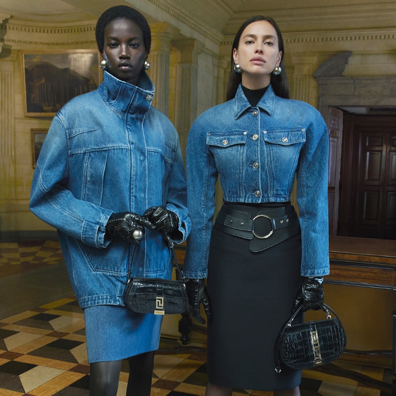 Versace's tweet photo. The new collection, now at boutiques and https://t.co/3RxPsl5lmp. #VersaceFW23