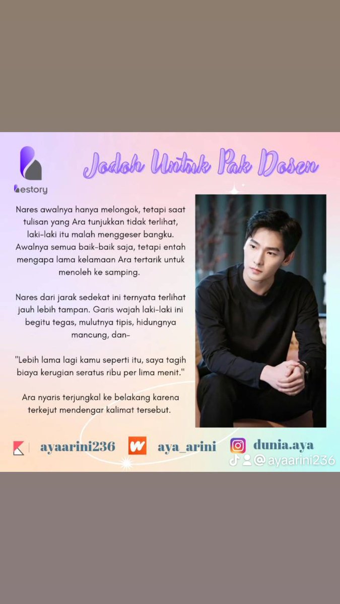 ayaarini236's tweet photo. Biar cepet kaya, ya, Res. 😆😆😆

Baca di @BestoryRedaksi 

#romansakampus #dosenidola #roncom #perjodohan https://t.co/kf5YXx0nn5