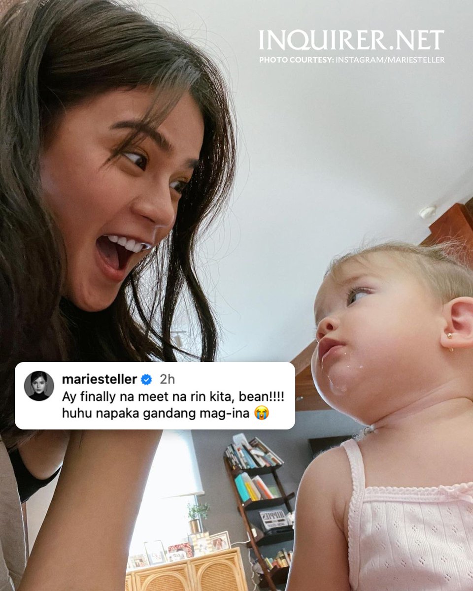 inquirerdotnet's tweet photo. MARIS MEETS BEAN 🥹❤️

LOOK: Actress Maris Racal shares adorable photos with Angelica Panganiban's daughter Amila during her visit to their home on Friday, Aug. 11. | 📸: Racal/Instagram via Lorraine Deuna, https://t.co/EDjVS4ZpUM trainee https://t.co/Dgp7dW7wcx