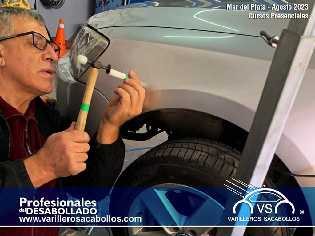 reparacion desabollado tapa baul sin dañar pintura Varillero Sacabollos 