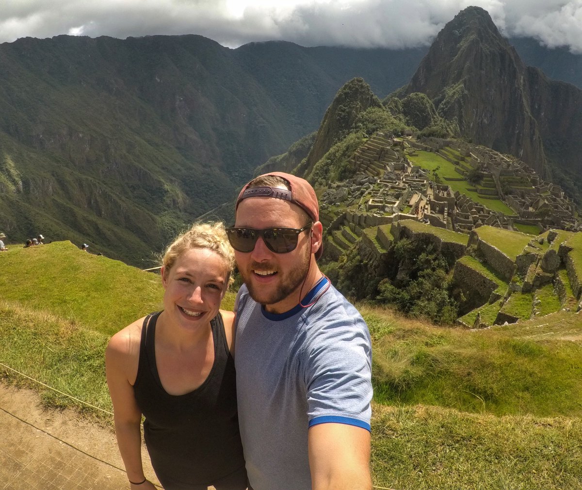 John_Aikman's tweet photo. This is me and my wife Laura at Machu Picchu in Peru. 

The trail we used to walk to Machu Picchu was called 'The Inca Trail.' 

All these years later, the trip inspired the name for our golden retriever puppy (and my business Inca Financial!) 🐕 https://t.co/lnn4VsYAlg