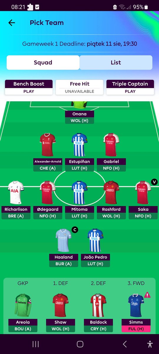 MrPapi120's tweet photo. @mbulski23 Na GW1 lepszy Shaw czy Richarlison w składzie, taki już tylko mi został dylemat, a wy jak uważacie? https://t.co/R4lZaLGGJ0