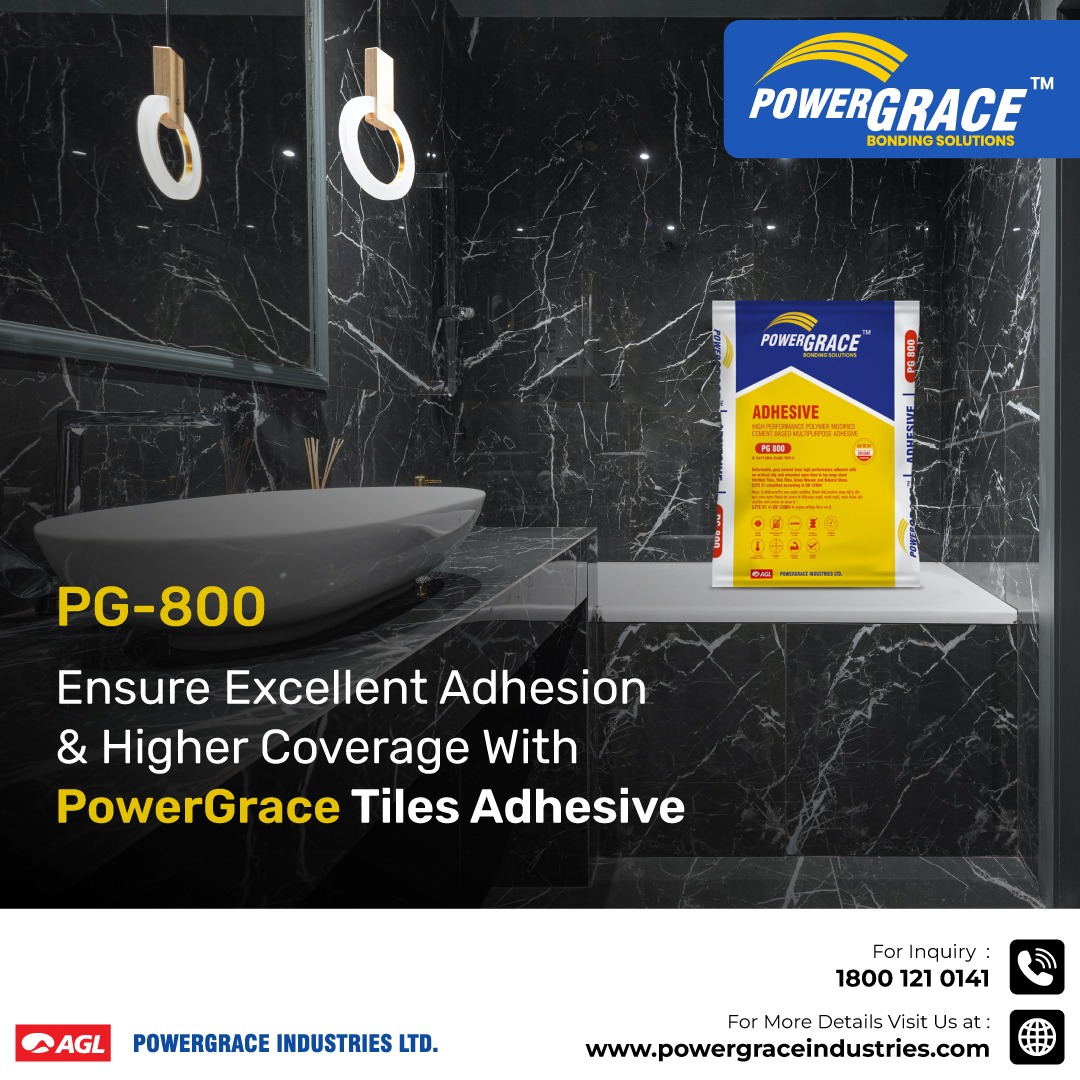 'Elevate Your Projects with PowerGrace Tiles Adhesive: Unmatched Adhesion, Ultimate Coverage.'

#PowerGraceIndustries #TilePerfection #AdhesiveAdvantage #StrongBonding #FlawlessCoverage #PowerfulAdhesion #TilesTransformed #AdhesiveInnovation #ProjectPrecision #AdhesiveExcellence