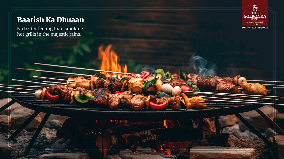 Craving some Kebabs & Grills? Join us at The Golkonda Hotel for some truly incredible flavours.

#GolkondaHotel #GolkondaGroup #HyderabadHotels #Hyderabad #PerfectTime #Monsoon #Incredible #Cravings #Kebabs #Flavors #Grills #ExperienceMore #Stay