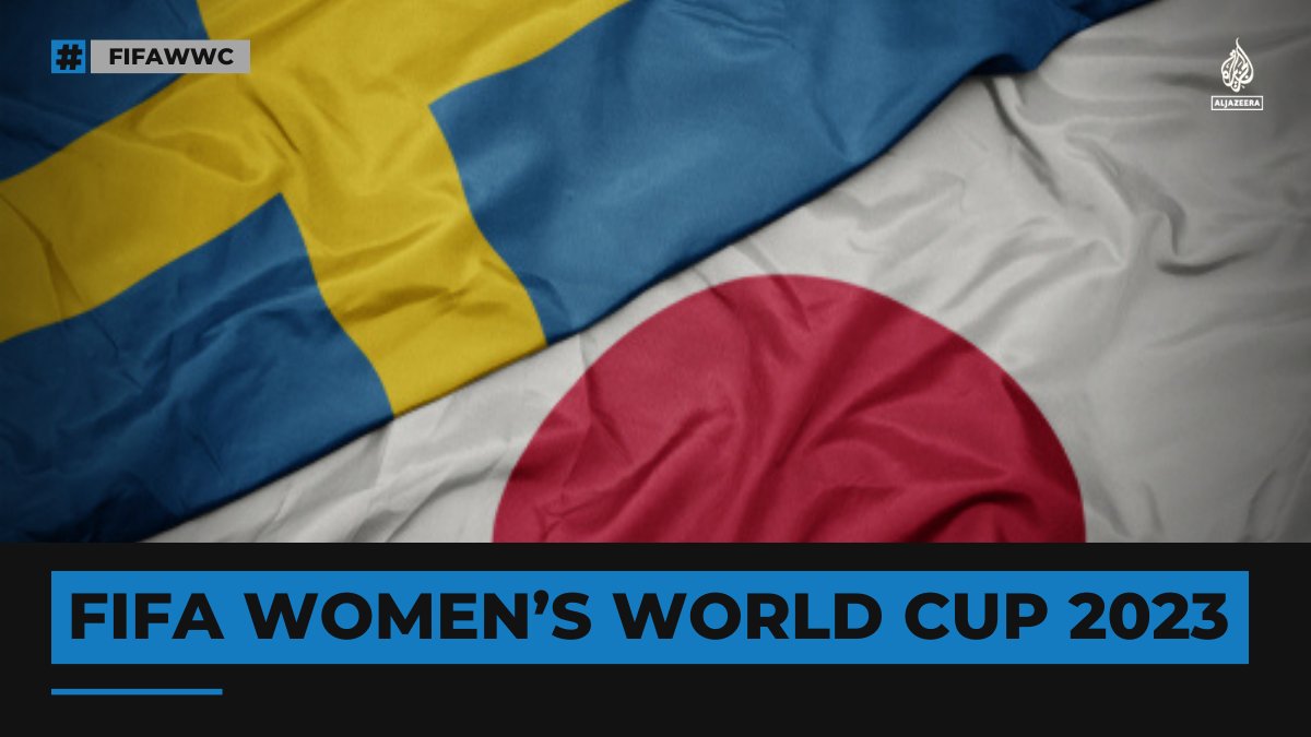 AJE_Sport's tweet photo. #JPN take on #SWE with the winner earning a place in the semifinals of the #FIFWWC.

who will get closer to the trophy and who will go home?

🔵LIVE #JPNSWE updates: https://t.co/ve0nMTruFz https://t.co/Y3XvYKcJoy