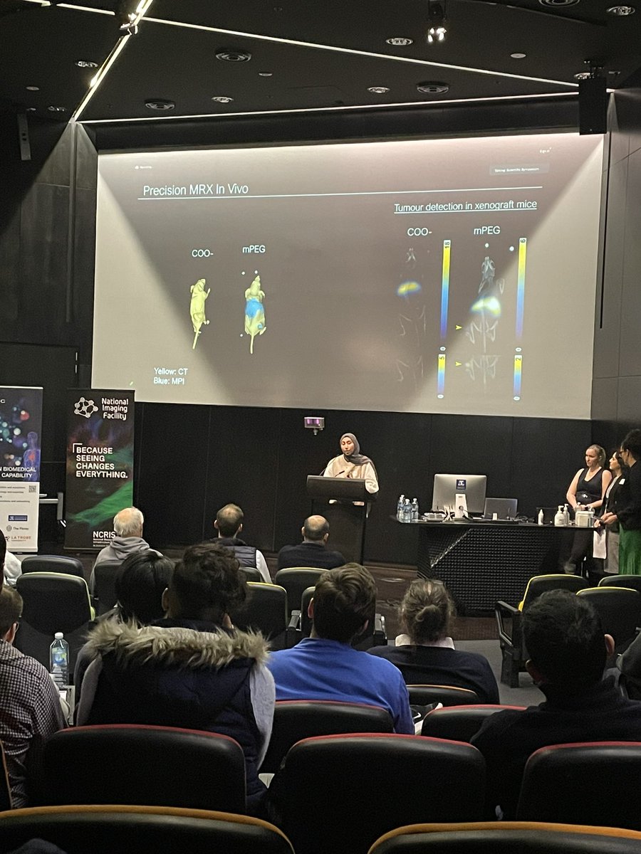 Australian National Imaging Facility (@nifaus) on Twitter photo #NIFSymposium2023: Jurie Tashkandi from <a href="/MonashUni/">Monash University</a> presenting her power pitch: Investigation of SPIONs for optimal cancer imaging using MPI #NIFSymposium2023: Jurie Tashkandi from <a href="/MonashUni/">Monash University</a> presenting her power pitch: Investigation of SPIONs for optimal cancer imaging using MPI