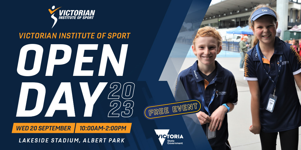 VicInstSport's tweet photo. The VIS Open Day returns this September!
Including abundant information sessions and interactive activities guided by our high-performance experts, athletes and partners. 
The Open Day will offer a memorable experience for all!

Book your free ticket(s): https://t.co/aqb22goi7t https://t.co/L6icVpvaBe
