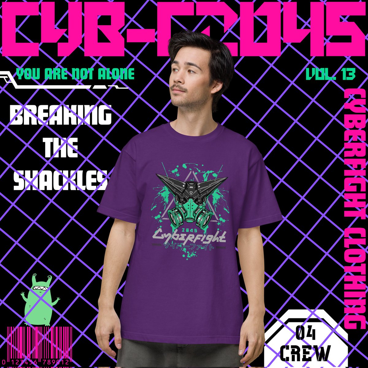 CyberfightC's tweet photo. Vol.13: Breaking The Shackles ⛓️⛓️
Our Project Cyb-C2045 Ciel Tees, Available From Our Store 👽
https://t.co/EWz9AKJZiP 
#cyberpunk #streetvibes #cybervibes #サイバーパンク #cyberpunk #magazinecover #streetstyle #streetvibe https://t.co/Xuqd92kJS2