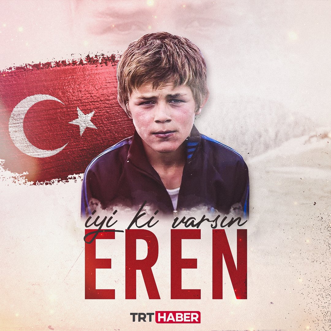 trthaber's tweet photo. 15 yıllık ömründe kalbini vatan sevgisiyle doldurmuş...

Trabzon'da Mehmetçiğe yardım ederken PKK'lı teröristlerce şehit edilen Eren Bülbül'ü şehadetinin 6. yılında anıyoruz. 

#iyikivarsınEren https://t.co/V8tSx3DJ5Y