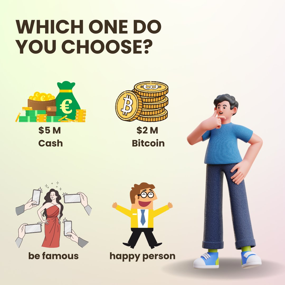 Well_Node's tweet photo. "having a lot of money does not guarantee you a happy life. but not having a lot of money also does not guarantee you a happy life"
so, which one do you choose?😄😄
#wellnode #wend #BTC #MONEY https://t.co/HrnawQ2JYq