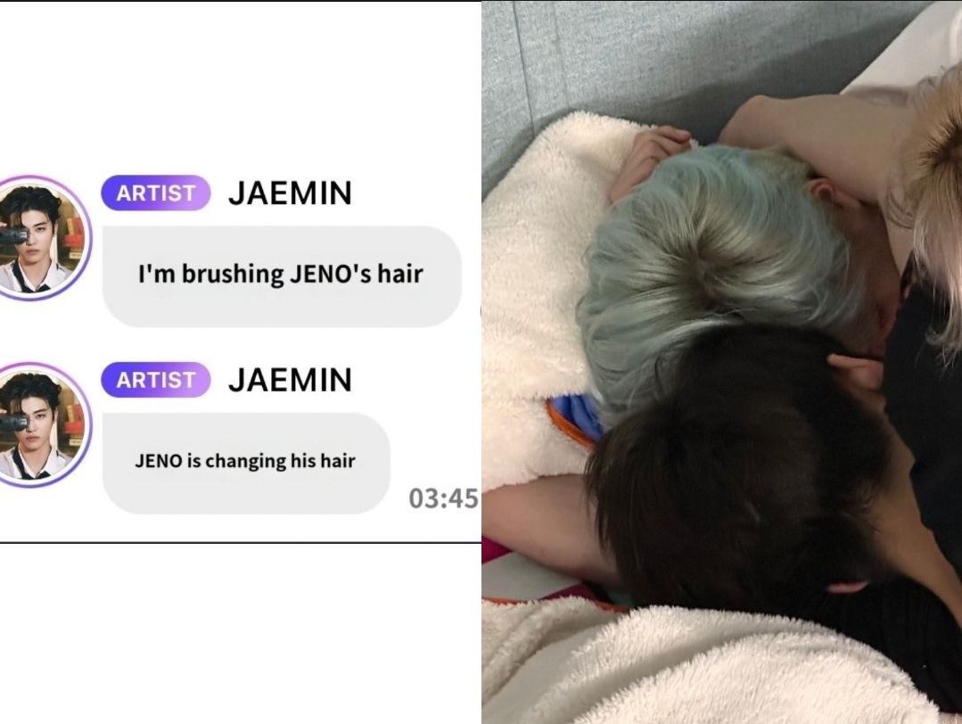 JNJMEnt's tweet photo. GUYSSS 😭😭 KELONAN BENERAN SAMBIL MAININ RAMBUT JEN 😭😭 -JNJM https://t.co/z0wIen7Y94